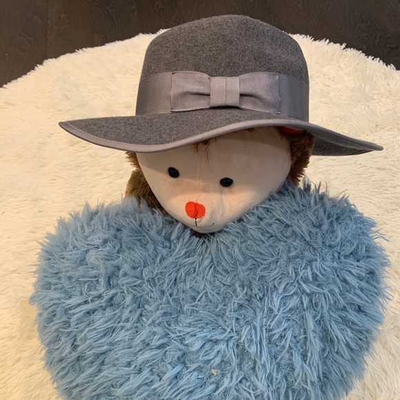 Phenix Gray Wool Ribbon Trim Fedora Hat - Picture 4 of 4